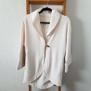 High low sweatshirt jacket Sz XS